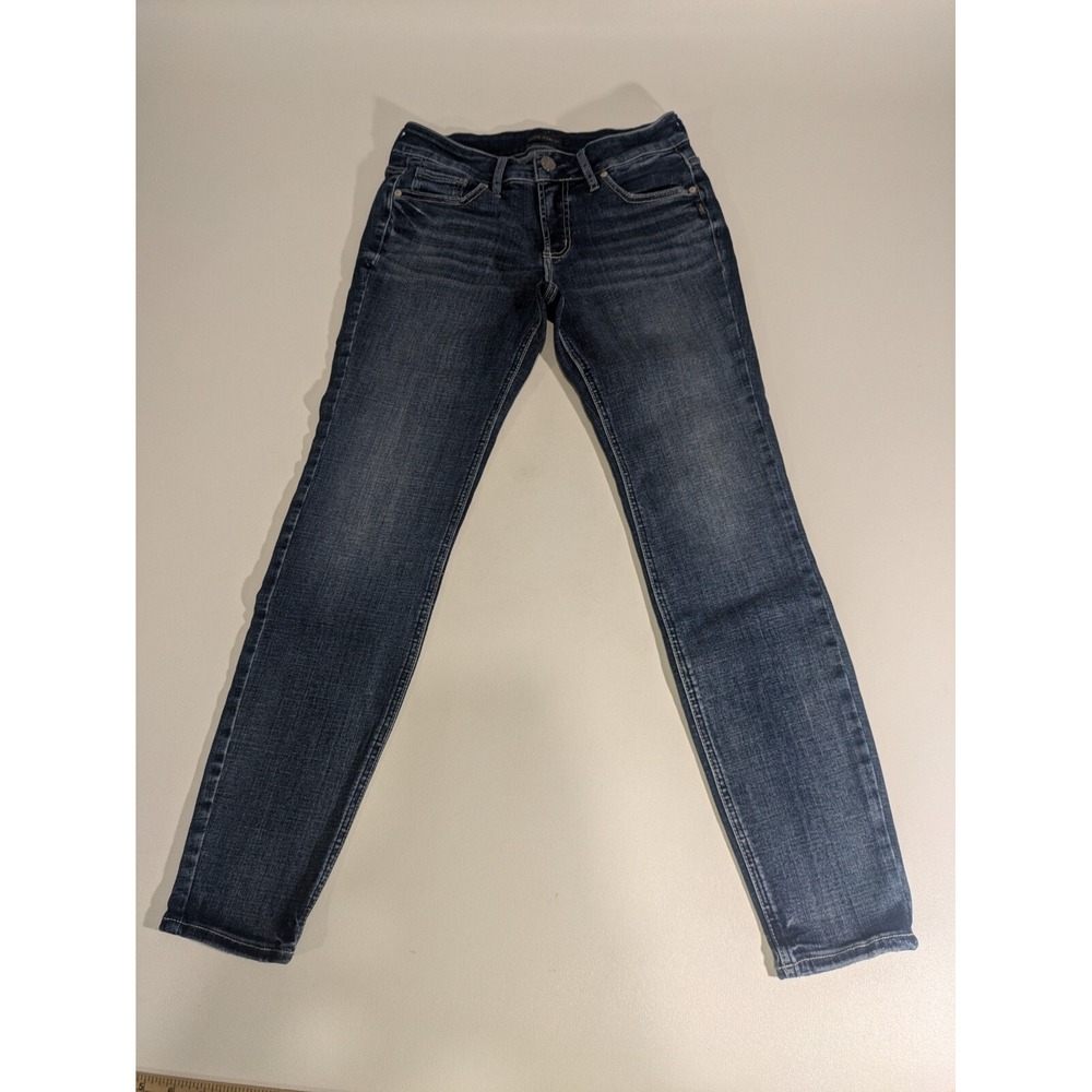 Silver Jeans Co. Women's Britt Low Rise Curvy Fit Skinny Jeans, 28/29
